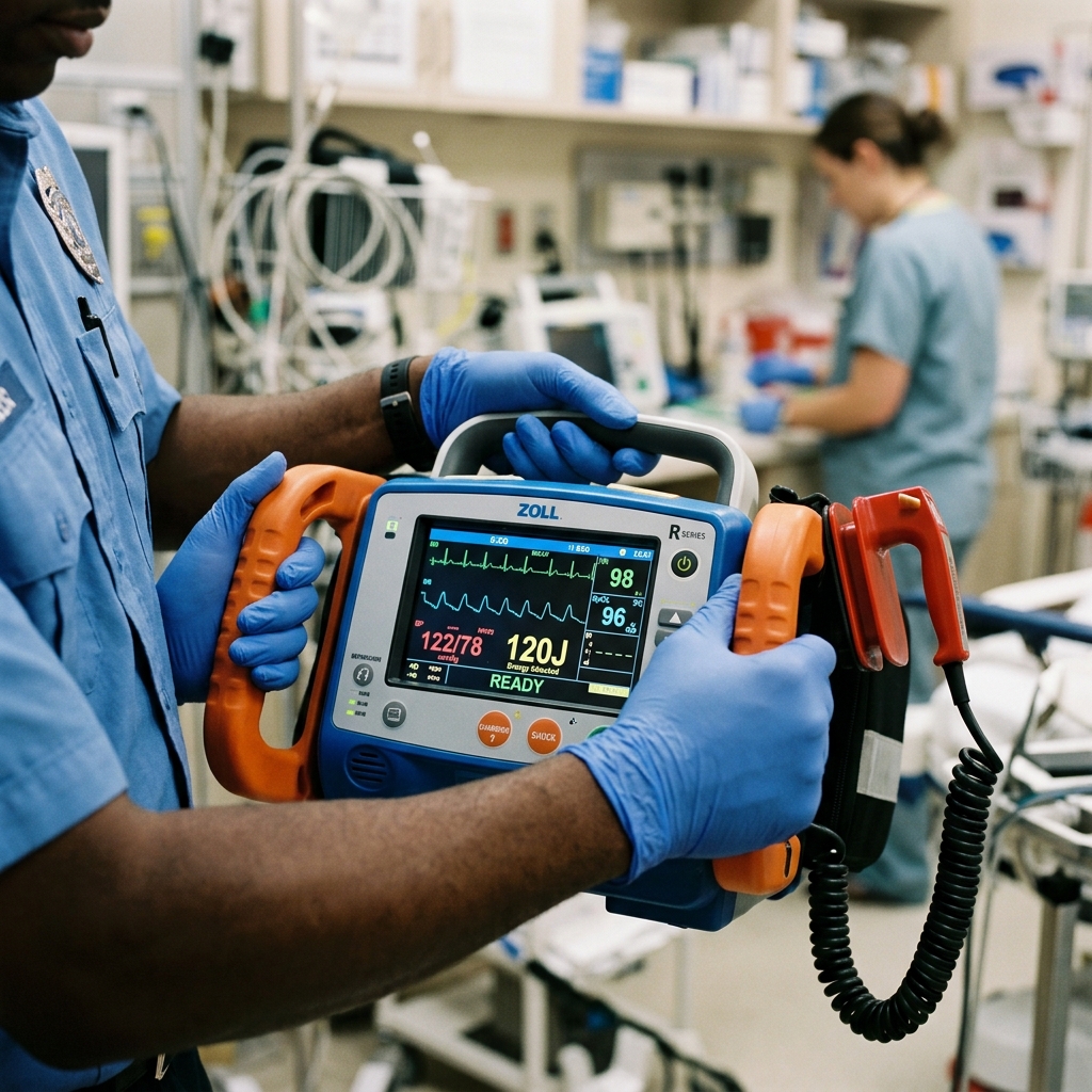 Emergency Defibrillator Equipment
